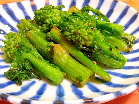 お弁当に★菜の花のバター醤油焼き